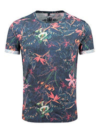 Thumbnail for KEY LARGO Herren MT Jungles Round T-Shirt, Dark Blue (1201), im Sale
