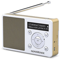 Thumbnail for TechniSat Transita 100 tragbares DAB+ Radio (DAB+, UKW, FM, Lautsprecher, Kopfhörer-Anschluss, Favoritenspeicher, OLED-Display, Akku, klein, tragbar) gold-weiß im Sale