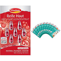 Thumbnail for Schaebens Reife Haut Konzentrat, 6er Pack (6 x 7 Stück), 02200 & Feuchtigkeits Maske, Sofort-Effekt, erhöht die Hautfeuchtigkeit mit Aloe Vera, Heilwasser, Gurke und Urea, Hypoallergen, 10x 10 ml im Sale