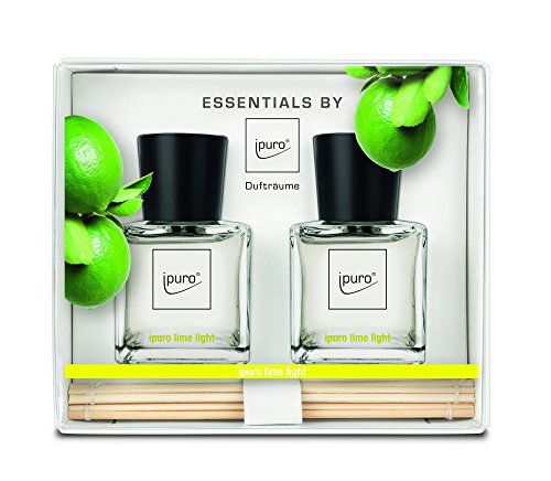 ipuro ESSENTIALS Gift Set Room Fragrance Lime Light, 1 Pack (2 x 50 ml)