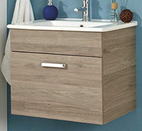 Thumbnail for Pelipal Quickset 313 vanity unit in Sanremo Oak Terra horizontal reproduction, 72 cm wide | Vanity unit without sink with 1 drawer on sale