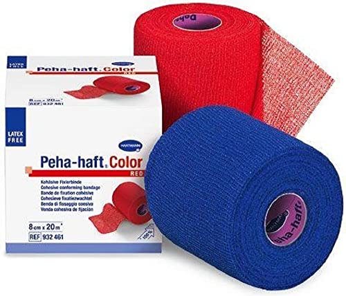 HARTMANN 9324742 Peha-Haft Color Kohäsive Elastische Fixierbinde, Blau, 8cm x 20m im Sale