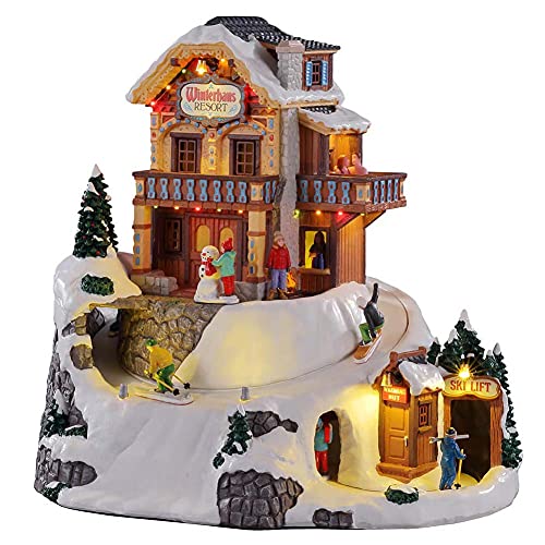 Lemax 15735-UK Vail Village Sights & Sounds: Winterhaus Resort im Sale
