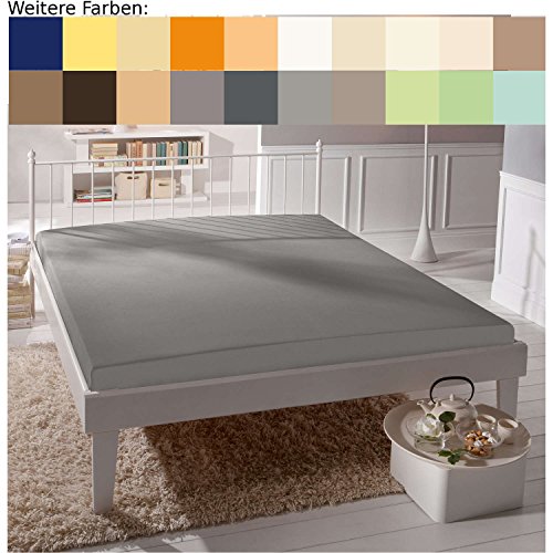 Estella Spannbettlaken 100 x 200 cm platin 915 im Sale