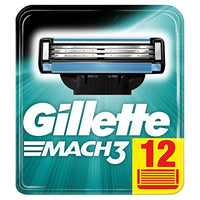 Thumbnail for Gillette Mach3 razor blades for men, 12 pieces on sale