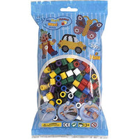 Thumbnail for Hama Perlen 8470 Bügelperlen Beutel mit ca. 500 bunten Maxi Bastelperlen mit Durchmesser 10 mm im Volltonmix 1, kreativer Bastelspaß für Groß und Klein im Sale