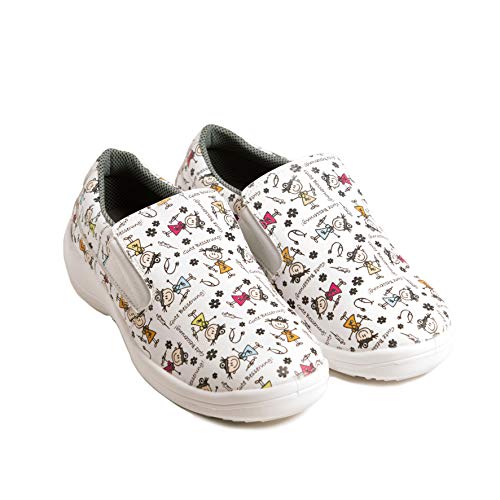 Alba Moda Pflegeleichter Sneaker mit lustigem Druck. 2 seitlichen Gummizügen für eine bessere Passform. Atmungsaktive, auswechselbar Innensohle. Leichte und rutschfeste Sohle. Antibakteriell. im Sale