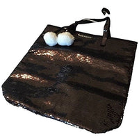 Thumbnail for Victoria's Secret Sequin Tote mit Bommel Schwarz Neu im Sale
