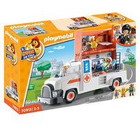 Thumbnail for PLAYMOBIL DUCK ON CALL 70913 Emergency Doctor Truck with Station, Light and Sound, Toy for children 3 years and up on Sale