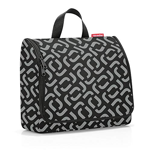reisenthel toiletbag Signature Navy - practical toiletry bag with hook, water-repellent material on sale