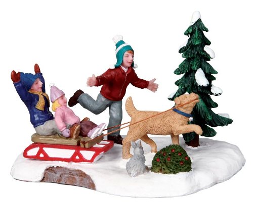 Lemax Weihnachtsdorf-Zubehör: Rover nimmt Charge, Kunststein im Sale