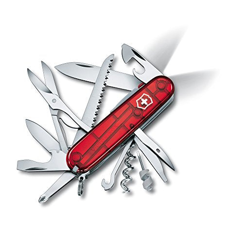 Victorinox, Schweizer Taschenmesser, Huntsman Lite, Multitool, Swiss Army Knife mit 21 Funktionen, Klinge, gross, Korkenzieher, Mini-Schraubendreher 1.5 mm im Sale