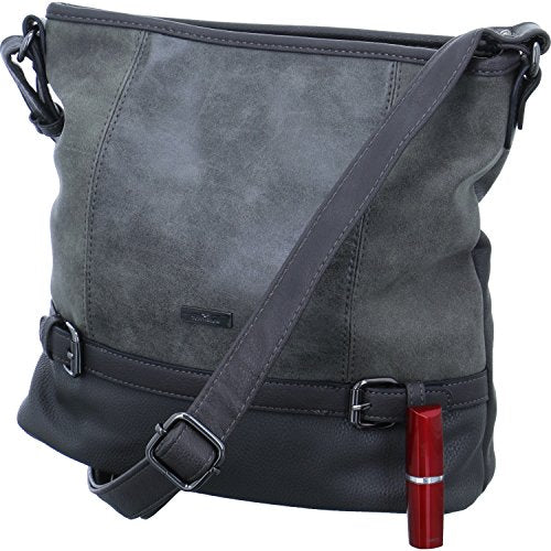 TOM TAILOR Juna Damen Hobo Bag Schultertasche Mittelgroß Grau im Sale
