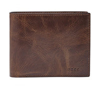 Thumbnail for Fossil Geldbörse für Herren Derrick, Leder Bifold Dunkelbraun 11,4 cm x 2,5 cm B x 9,5 cm H ML3687201 im Sale