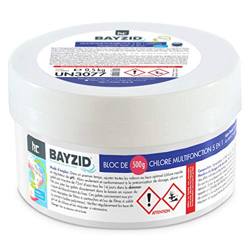 Höfer Chemie 4 x 500g Multitabs 5 in 1 im Block - Langzeitbehandlung mit Chlor für Ihren Pool - für sauberes & hygienisches Poolwasser im Sale