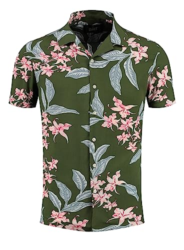 KEY LARGO Herren MSH Trinidad Shortsleeve Hemden, Dark Blue (1201), EU im Sale
