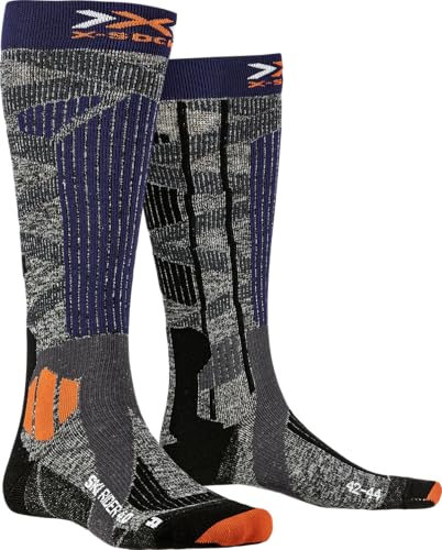 X-Socks X-Bionic Unisex Ski Rider Socken, G212 Stone Grey/Melange Blue, 47 EU im Sale