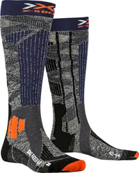 Thumbnail for X-Socks X-Bionic Unisex Ski Rider Socken, G212 Stone Grey/Melange Blue, 47 EU im Sale