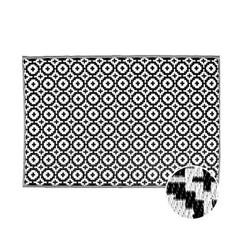 BUTLERS Indoor &amp; Outdoor Rug Mosaic 180 x W 118cm -Colour Clash- Balcony rug weatherproof and washable | also for kitchen, bathroom, or hallway on sale