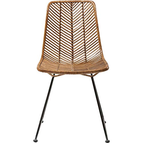 Kare Design Stuhl Ko Lanta Natur, leicht, Rattan Design, Esszimmerstuhl, hellbraun, 86x45x55cm im Sale