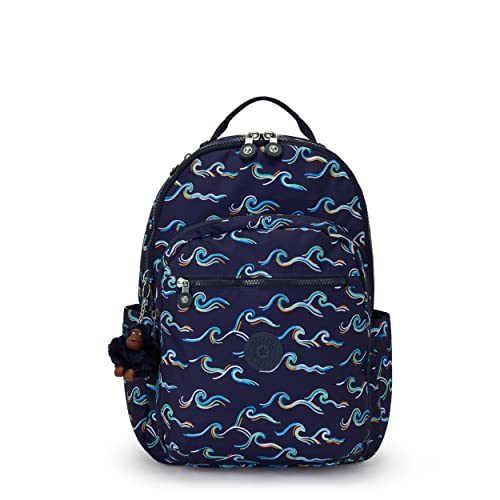 Kipling Seoul, large backpack with laptop protection 15 44cm 27L Fun Ocean PRT, Fun Ocean PRT, one size, Seoul on sale