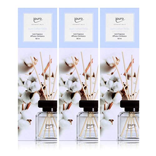 Essentials by ipuro Cotton Fields - Profumo per ambienti, 100 ml, confezione da 3 on sale