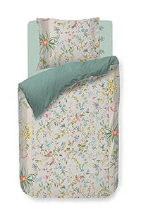 Thumbnail for PIP Studio Bettwäsche Petites Fleurs Khaki 1 Bettbezug 135 x 200 cm + 1 Kissenbezug 80 x 80 cm im Sale