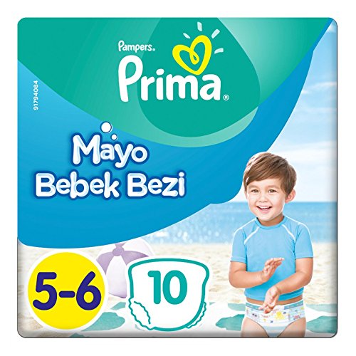 Pampers Windeln Größe 5-6, Splashers Baby Shark Limited Edition, 10 Stück, Einweg-Schwimmwindeln, für sicheren Schutz im Wasser