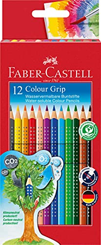 Faber-Castell 112412 - Buntstifte Colour Grip, 12er Kartonetui im Sale