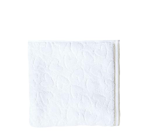 Bastion Collections Towel 50x100cm 100% Cotton White Natural Textiles Bathroom Accessories BC Bath Towel White Edge Natural on Sale