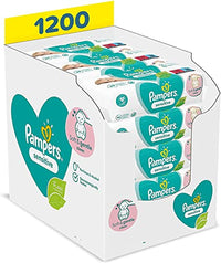 Thumbnail for Pampers Sensitive Baby Feuchttücher, 1200 Tücher (15 x 80) Für Empfindliche Babyhaut, Dermatologisch Getestet, Baby Erstausstattung Für Neugeborene im Sale