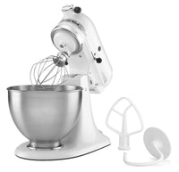Thumbnail for KitchenAid Classic Series 4.5 Quart Tilt-Head Stand Mixer K45SS, White