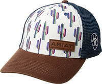Thumbnail for ARIAT Damen Women's Serape Cactus Mesh Snap Cap Kappe, weiß/blau, Einheitsgröße im Sale