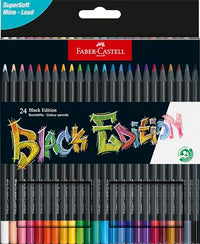 Thumbnail for Faber-Castell 116424 Black Edition Buntstifte, 24er Box, Lebendige Buntstifte, Bruchsichere Buntstifte mit ergonomischem Griff, Malstifte für helles und dunkles Papier im Sale