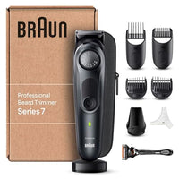 Thumbnail for Braun Beard Trimmer, Beard Trimmer/Trimmer/Hair Clipper for Men, Professional Hair Clipper (recyclable packaging), Settings, Charging Station, Travel Case, Beard Template, BT7441 on Sale