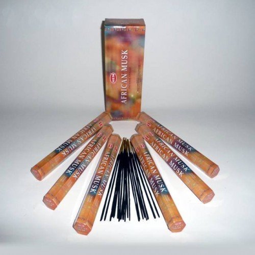 HEM Räucherstäbchen, afrikanischer Hexa-Moschus, 6 Packungen mit 20 Stäbchen = 120 Stäbchen im Sale