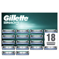 Thumbnail for Gillette Mach3 Rasierklingen mit verbesserten Feuchtigkeitsstreifen, 18 Ersatzklingen im Sale