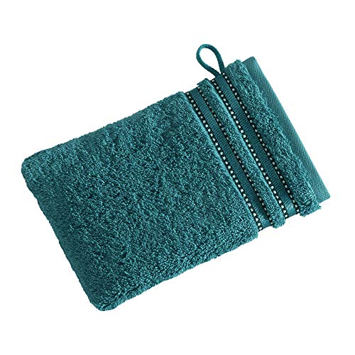 Vossen Cult de Luxe Waschhandschuh 22 x 16 cm Lagoon im Sale