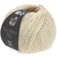 Thumbnail for Lana Grossa Cool Wool Big Mélange (We Care) 1624 - Beige mottled on sale