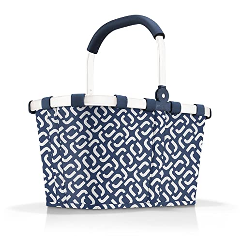 reisenthel carrybag in Signature Navy – Stabiler Einkaufskorb mit viel Stauraum und praktischer Innentasche – Elegantes und wasserabweisendes Design im Sale
