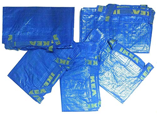IKEA 172.283.40 Frakta L shopping bag, blue, set of 5 on sale