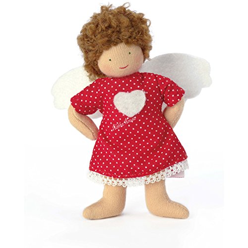 Käthe Kruse 78232 Beschütz-Mich-Engel rotes Kleid im Sale