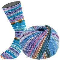 Thumbnail for LANA GROSSA Meilenweit Seta | High-quality sock yarn with silk content, machine washable | Hand knitting yarn 55% virgin wool (Merino), polyamide, & silk | 100g wool for knitting & crocheting | 400m yarn on sale