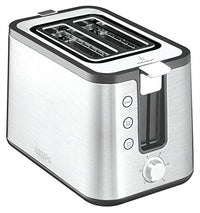 Thumbnail for Krups KH442D Control Line Premium Toaster | Edelstahl | 2 kurze Schlitze für 2 Scheiben | Brötchenaufsatz | 6 Bräunungsgrade | 850 W | 23.6 x 32.4 x 20.2 cm | Silber/ Schwarz im Sale