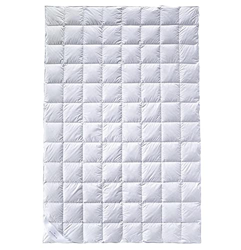 billerbeck Bali Superlight Daunendecke, Baumwolle, Füllung: 90% Daune, 10% Federn, kühlende Sommerdecke, 135x200 cm im Sale
