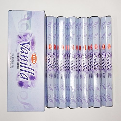 Hem New Vanilla Hexa Räucherstäbchen, 6 Packungen x 20 Stäbchen = 120 Stäbchen im Sale