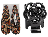Thumbnail for ahuhu organic hair care 2 pieces. Hair clip set - Hair Clip Rose + Wild Edition I hair clips on sale