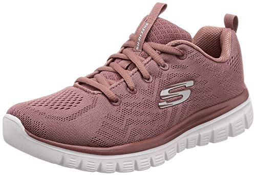 Skechers Women's Graceful Get Connected Sneakers, Mauve Mesh Trim, 38 EU on sale