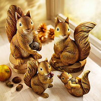 Thumbnail for Gärtner Pötschke Deko-Tierfiguren Eichhörnchenfamilie, 4er-Pack im Sale
