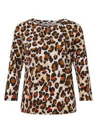 Thumbnail for Rabe T-Shirt Gemustert in Braun für Damen im Sale